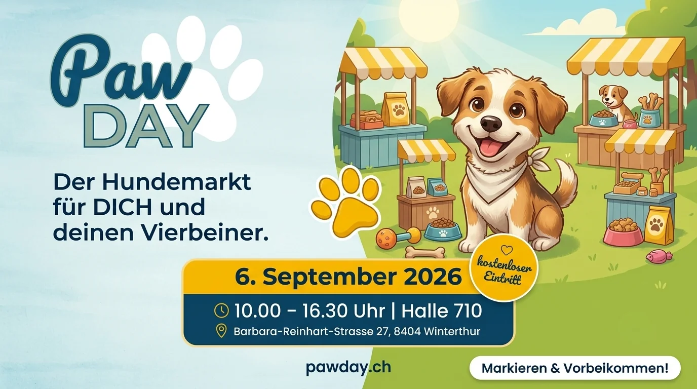 PawDAY in Winterthur: Alles über den Hundemarkt am 6. September 2026